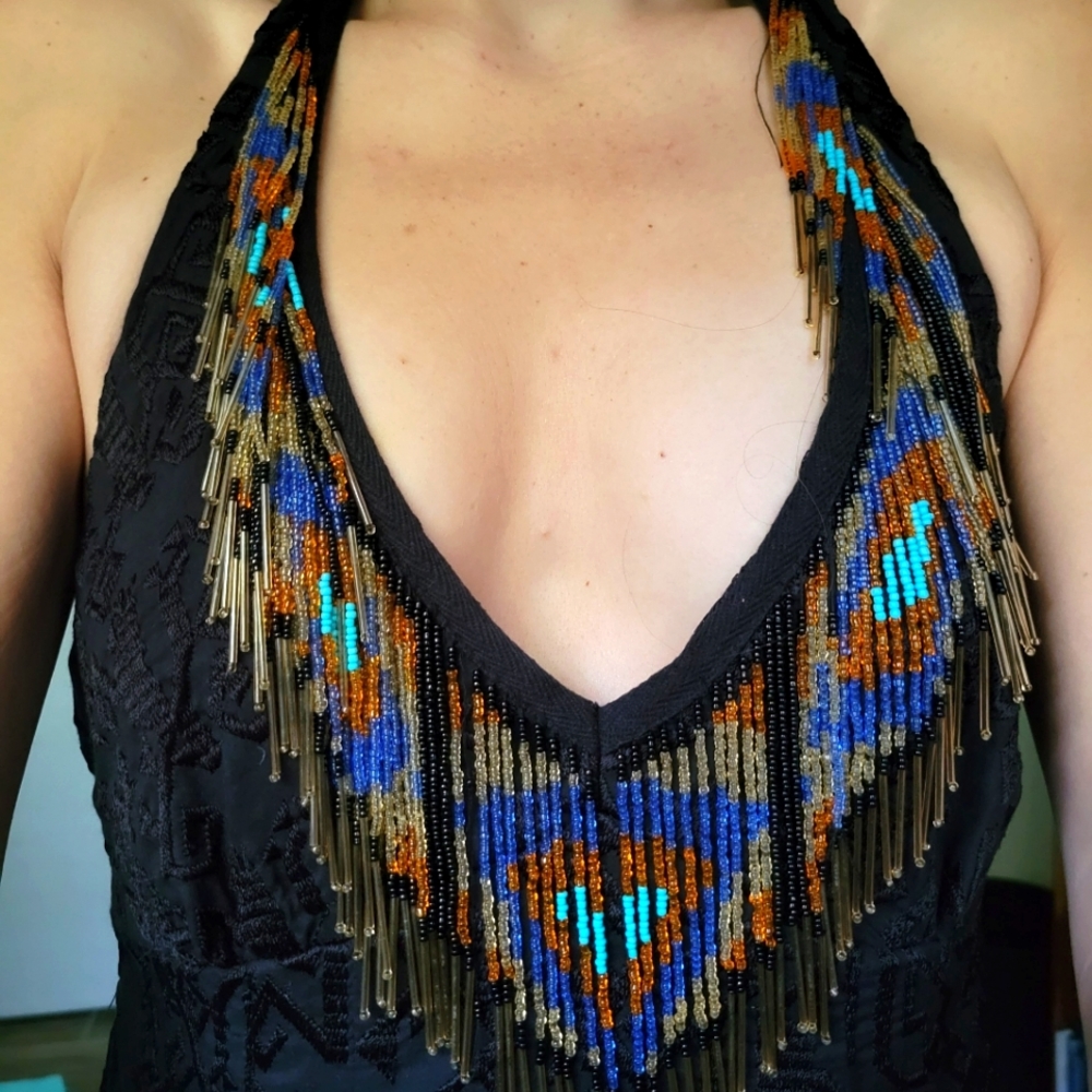 Nanette Lepore Beaded Halter
